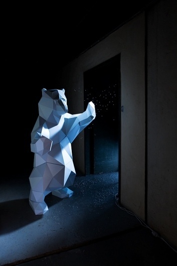 Artic on the Behance Network #bear #design #paper