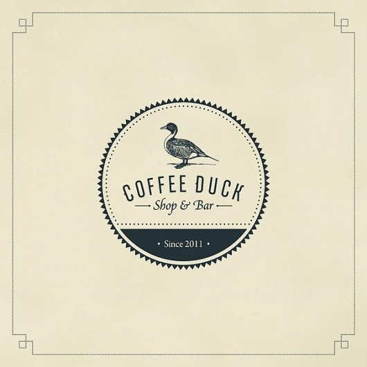 Coffee Duck on Typography Served #logo #brand