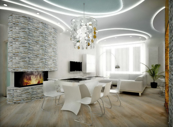 Apartment on Behance #interior #apartment #light