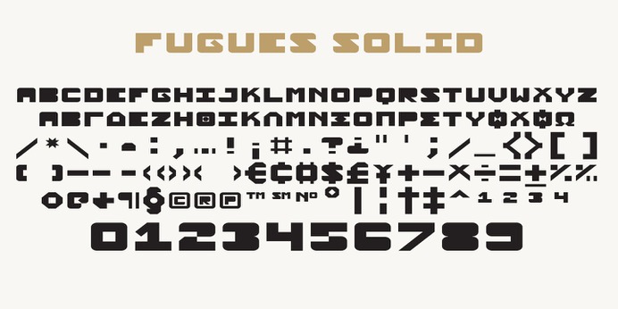 Fugues typeface (font) designed by Thoma Kikis. Teknike.com - #fugues #typeface #font #kikis #thomakikis #stencil #solid #sans #capitals #caps #lettering #greek #latin #teknike
