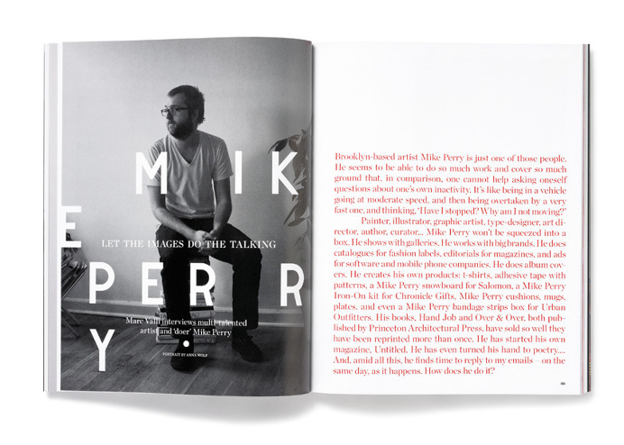 Spreads, layout, magazine