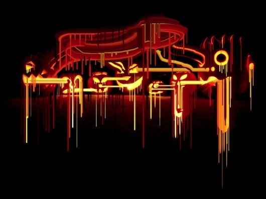 tumblr_lsxd0fYgPR1qaedzdo1_1280.png (1276×955) #halloween #pumpkin #design #color #illustration #glitch #art #light