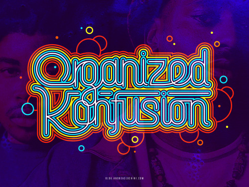 Organized Konfusion #hiphop #typography #colors