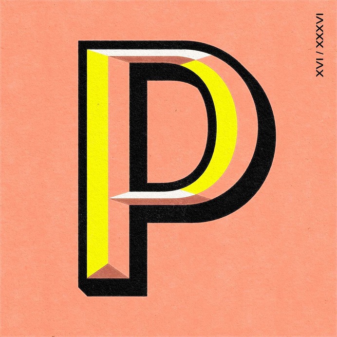 Louise Twizell Typography 36 Days of Type 'P' Design
