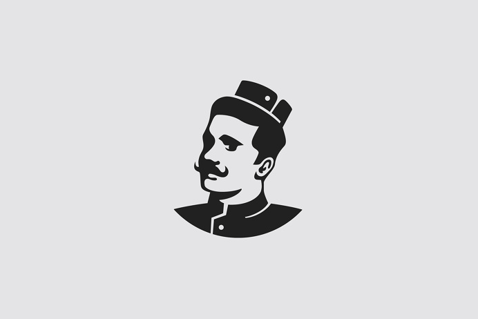 Groom on Behance #Logo #Mark #Branding #Person #Monsieur #Man #Beard #Identity #symbol
