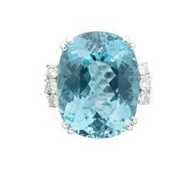 Aquamarin-Brillant-Ring