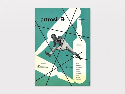 Display | Artrosil Franco Grignani 1 | Collection #1940s #advertisement #design #graphic #dompe #grignani #franco #italy