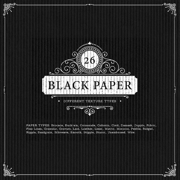 26 Black Paper Background Textures #blackpaper #papertextures #textures #backgrounds