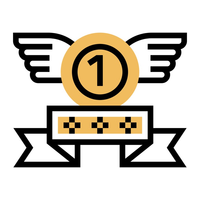 See more icon inspiration related to medal, award, first, sports and competition, champion, badge, best, winner, win and sports on Flaticon.