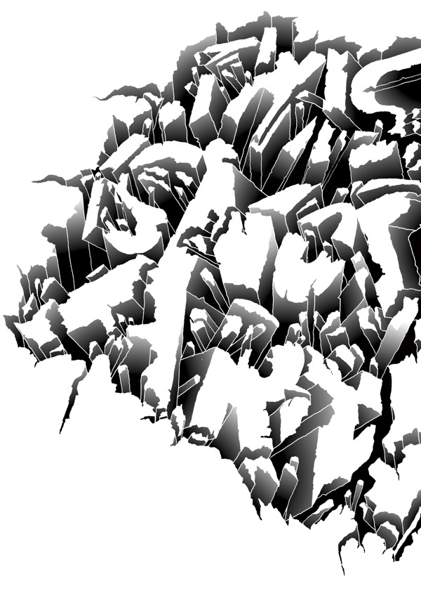 THIS IS NOT ART conceptual design #effects #black&white #shading #design #illustration #photoshop #poster #art