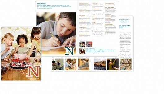Nordson Corporation Foundation : jonathanschmitt.com #layout #teal #brochure #rust