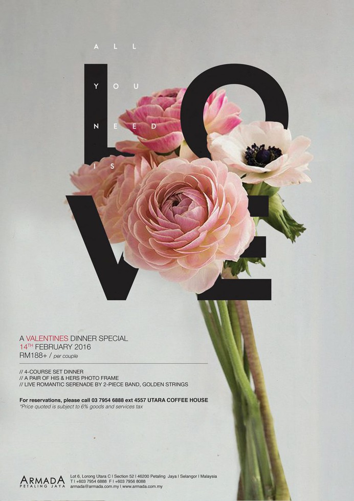 RE-DESIGN – Valentine's Day 2016 – Hotel Armada PJ
