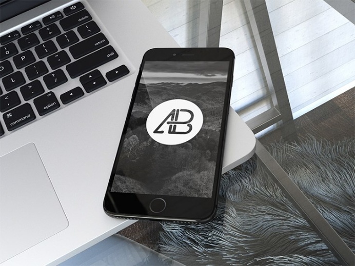Free Jet Black Iphone 7 Plus Mockup