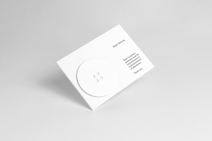 Megs tailoring branding identity minimal studio south new zealand auckland beautiful mindsparkle mag tailoring brand identity design white