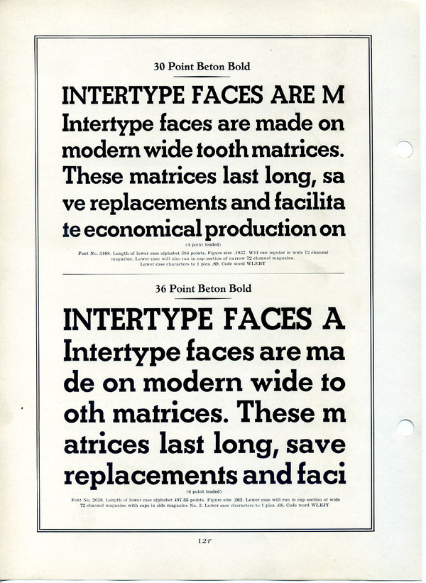 Beton Bold type specimen #type #specimen #typography