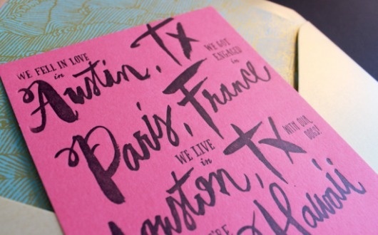 Oh So Beautiful Paper: A Paper Blog – Unique and Custom Wedding Invitation Ideas and Modern Stationery - Part 6 #wedding #print #cards #invites