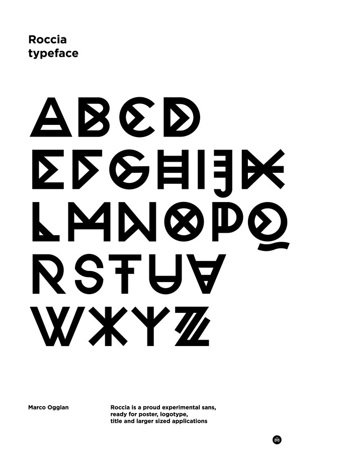 Roccia Typeface - Marco Oggian #typography