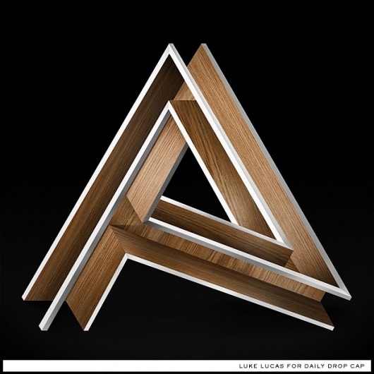 Luke Lucas – Typographer | Graphic Designer | Art Director #optical #illusion #a #letter #daily #dropcap
