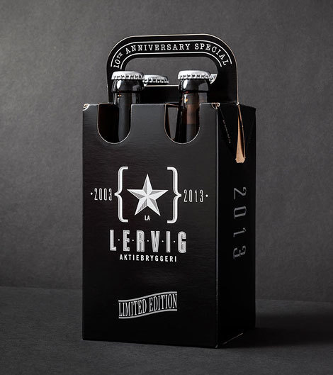 Lervig 10th Anniversary #packaging #beer #label #bottle