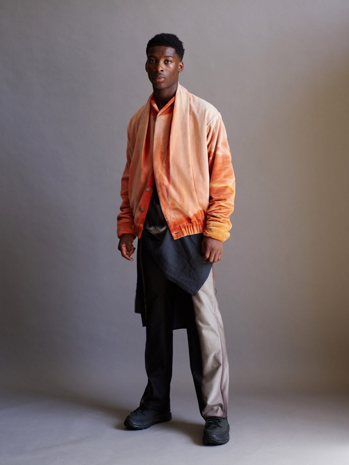 Jiyong Kim bleaches reclaimed textiles through months-long sun exposure