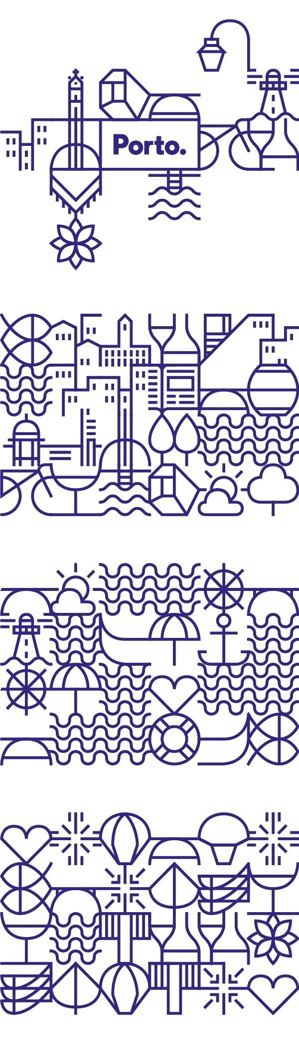 New identity for the city of Porto on Behance #illustration