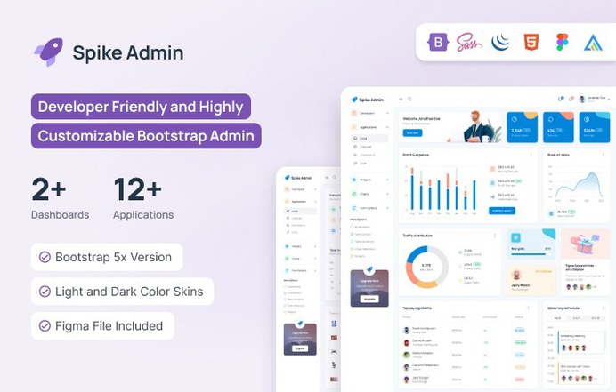 Spike Bootstrap Admin Dashboard is more than just a template; it's a whole new way to manage your online space. It's about making every part of your digital work efficient, stylish, and effective. Welcome to the world of Spike &ndash; where handling your online tasks becomes not just easy but enjoyable.