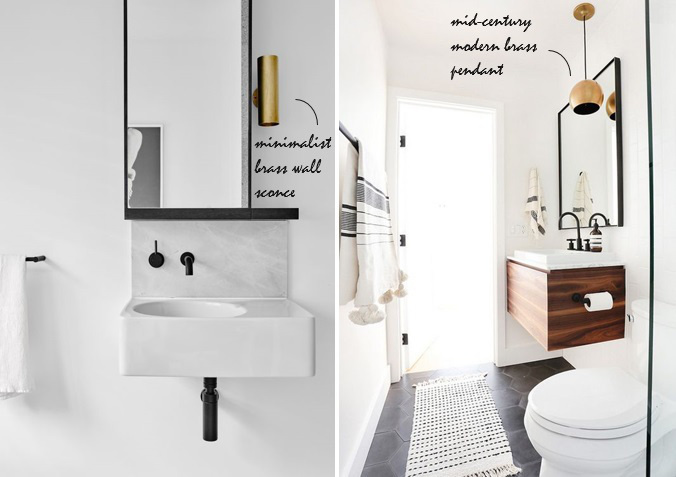 1/2 bathroom sink