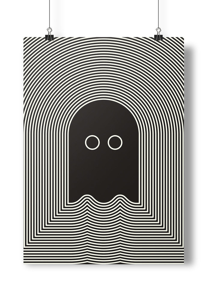 Poster Project #ghost #white #black #illustration #shiver #poster