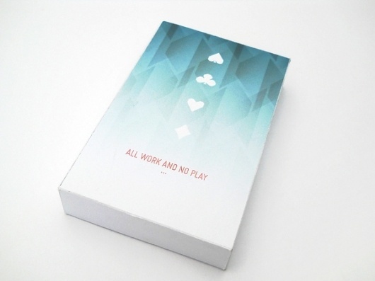 All work and no play ... on the Behance Network #pattern #packaging #playing #gradient #cards