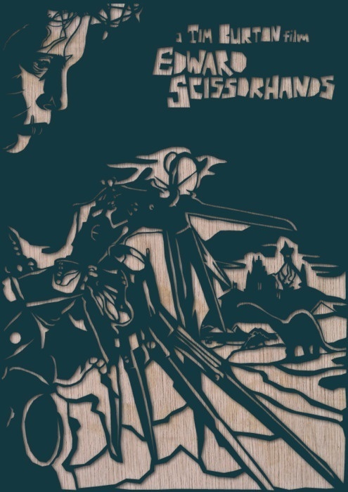 Edward Scissorhands by Dan Sherrat #design #scissorhands #dan #sherrat #poster #edward