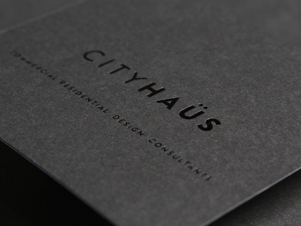 Cityhaus, black on black #logo #identity