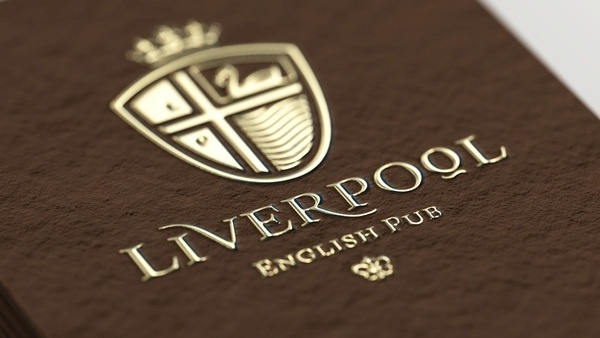 Liverpool English Pub on the Behance Network #stationary #branding #menu #liverpool #english #crest #identity #pub