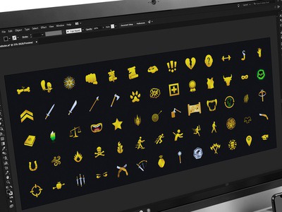 Mordheim: Warband Skirmish Mobile Game UI Icon Set illustration graphic design vector iconography games workshop mordheim gamedev game ui game art icons icon pack icon set icon mobile ui mobile game