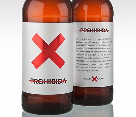 bottle, beer, x, red, bold, simple, minimal, white, brown, flashy