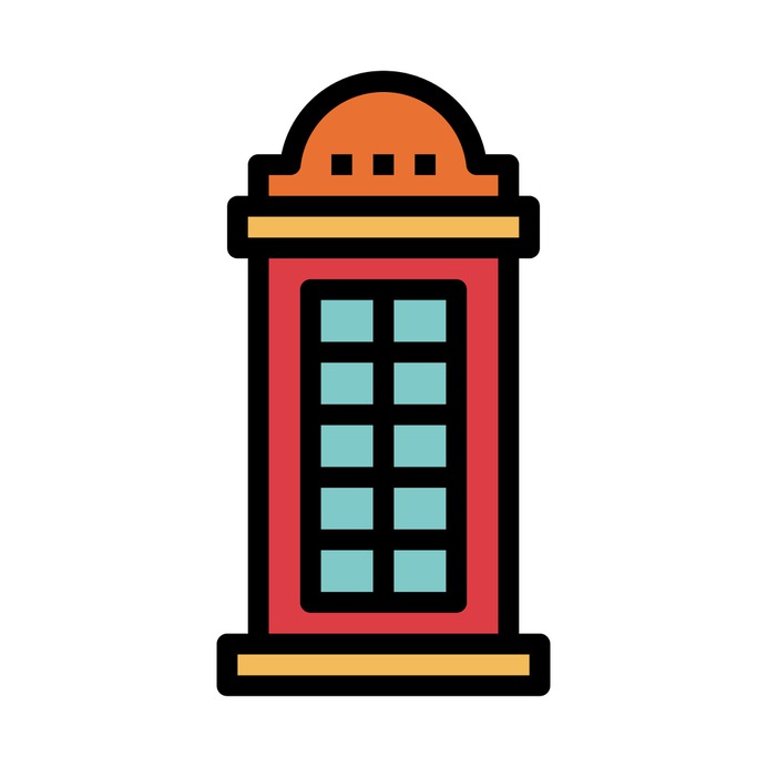See more icon inspiration related to telephone box, phone booth, phone call, communications, box, telephone and technology on Flaticon.