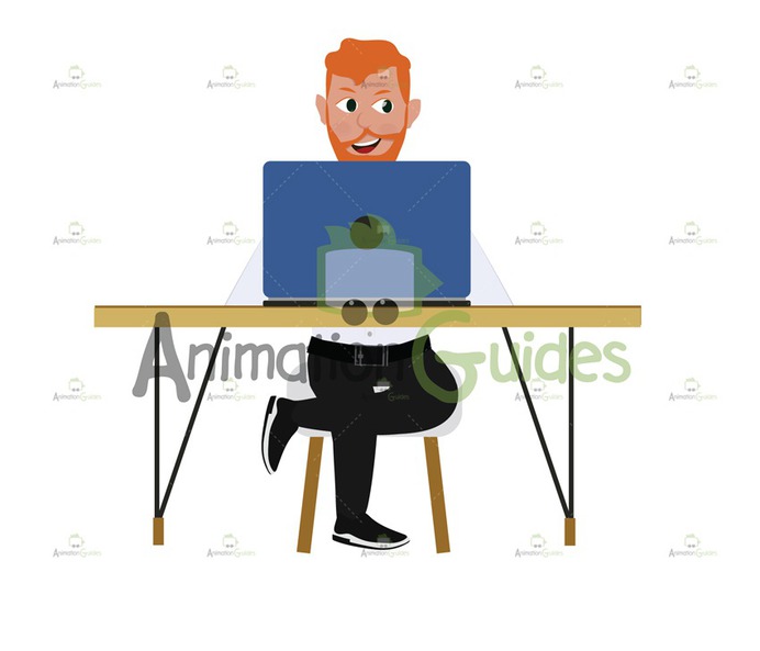 David Office Worker Free Illustrations Pack