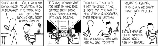 xkcd: Journal #lonely #shy #girl #xkcd