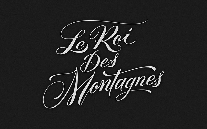 Le Roi Des Montagnes Wine #type #typography