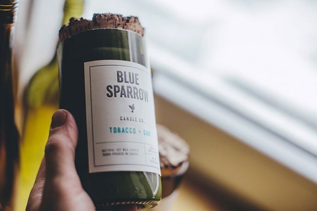Blue Sparrow Candles 2