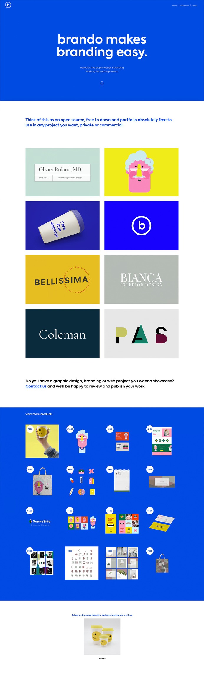 Brando makes branding easy.
We have a growing collection of branding, graphic and web design, and mockups free to use and help out your creative workflow.