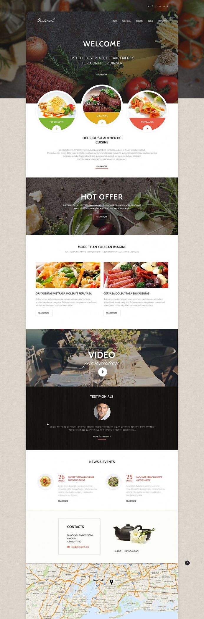 Gourmet Cuisine Cafe