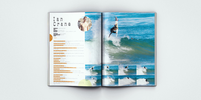 Surfing Magazine Editorial 2012 - Joy Stain #surf #surfing #print #spread #layout #editorial #magazine #typography