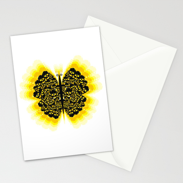 Kelebek #gift #skull #cards #stationery