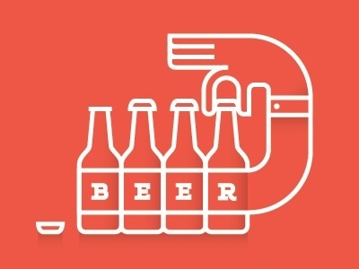 Dribbble - Beer by Brent Couchman #icon #beer #illustration