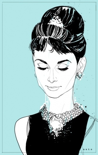 Your Nice New Outfit #audrey #illustration #green