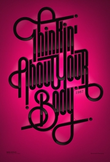 CUSTOM LETTERS, BEST OF 2010 DAY 2 — LetterCult #lettering #print #poster #type #typography