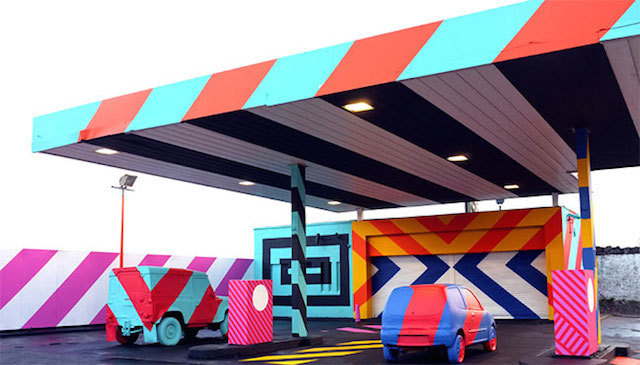 Colorful Street Art and Installations by Maser – Fubiz™ #installation #maser #art #street #colour