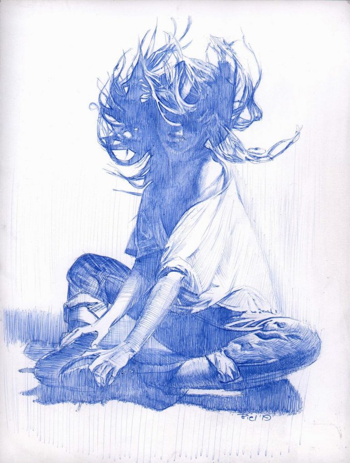Girl Drawing