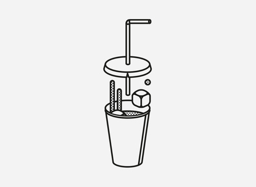 Fast Food by Josep Duran Frigola #vector #design #graphic #food #digital #illustration #minimal #art #drawing