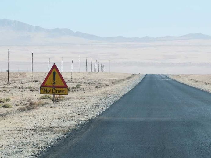 Lonely Road Signs of Namibia: Landscape Photography by Helin Bereket